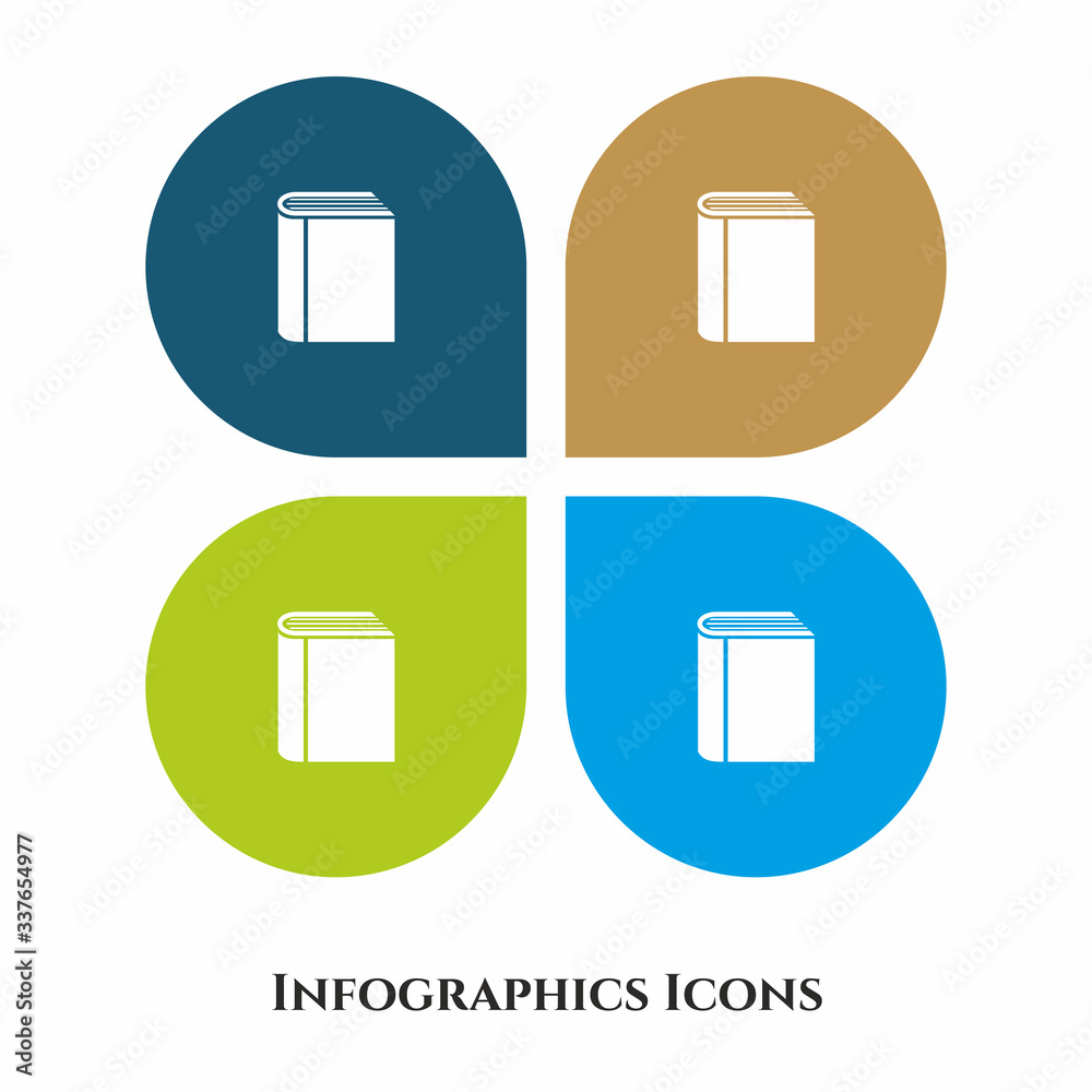 Book Vector Illustration icon for all purpose. Isolated on 4 different backgrounds. Book Vector Illustration icon for all purpose. Isolated on 4 different backgrounds.