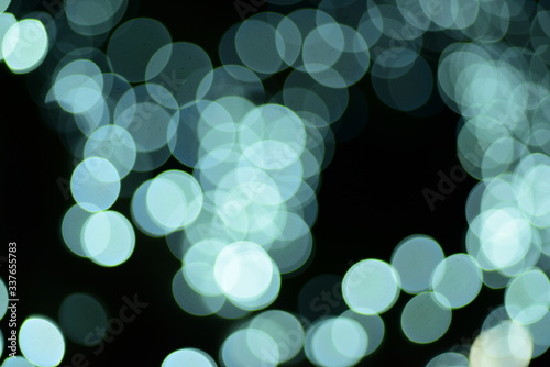 The blur of the lights is a beautiful bokeh at night. © tharathip