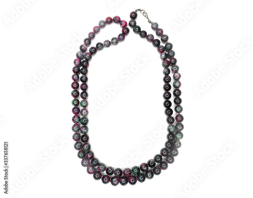 fashion beads necklace jewelry with semigem crystals tourmaline