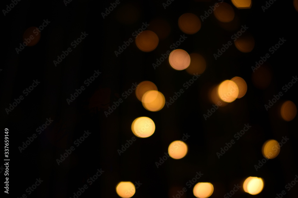 The blur of the lights is a beautiful bokeh at night. The blur of the lights is a beautiful bokeh at night.