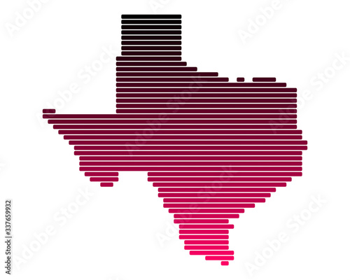 Karte von Texas