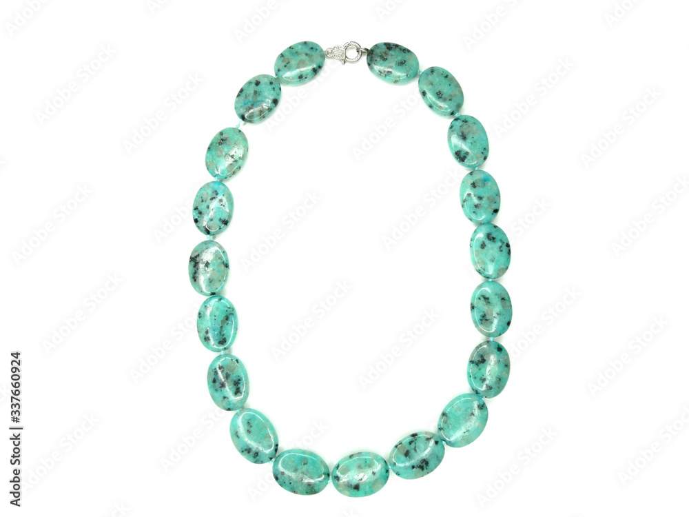 fashion beads necklace jewelry with semigem crystals jasper