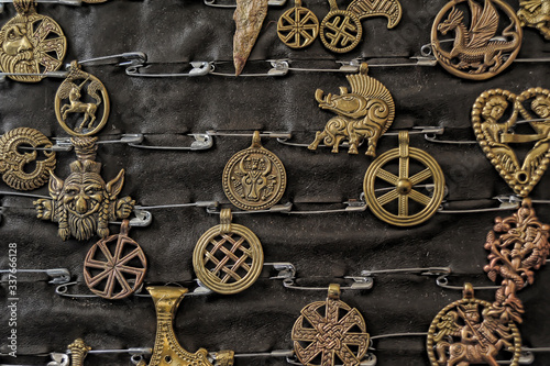 jewelry with Slavic and Scandinavian symbols on sale © Evdoha