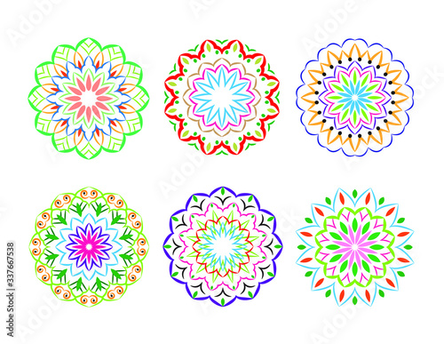 Wallpaper Mural Ethnic ornamental mandala design abstract background Torontodigital.ca