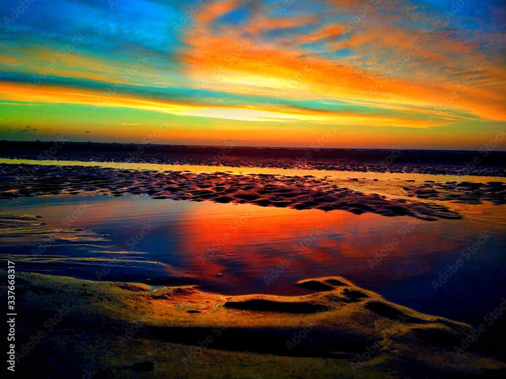  Manu ainbowcolour Sunset at beach
