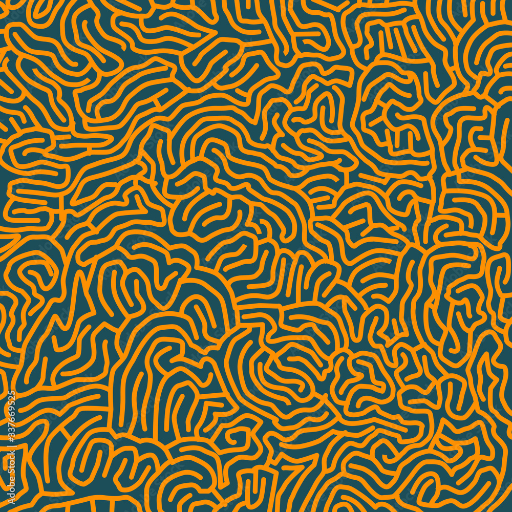 hand-drawn fabric pattern in curly shape hand-drawn fabric pattern in curly shape