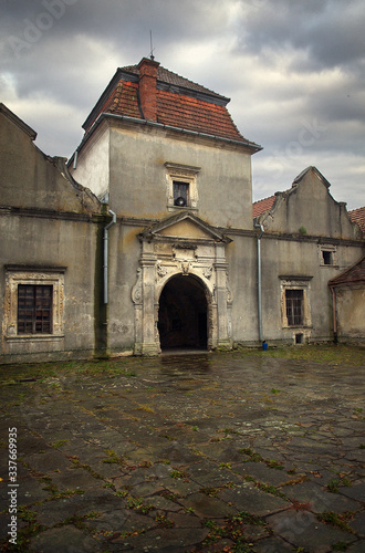 The ancient Svirzh castle . Ukraine. Autumn photo