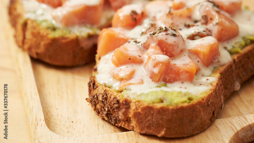 sandwich with salmon sandwich with salmon
