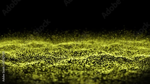 particular wave background with glitter, 4K 30 FPS abstract background 