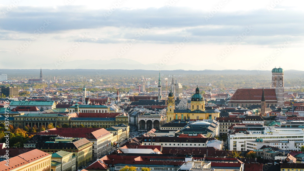 Naklejka premium Skyline München