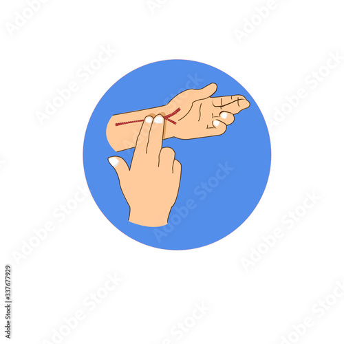 Methods of measuring the wrist pulse.