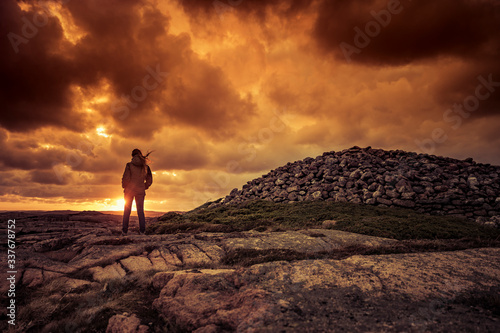 Sonnenuntergang in den Schären von Ramsviklandet, Bohuslän, Schweden