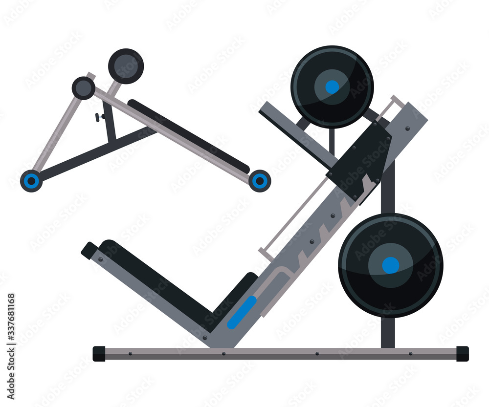 Weight lifting equipment illustration Weight lifting equipment illustration