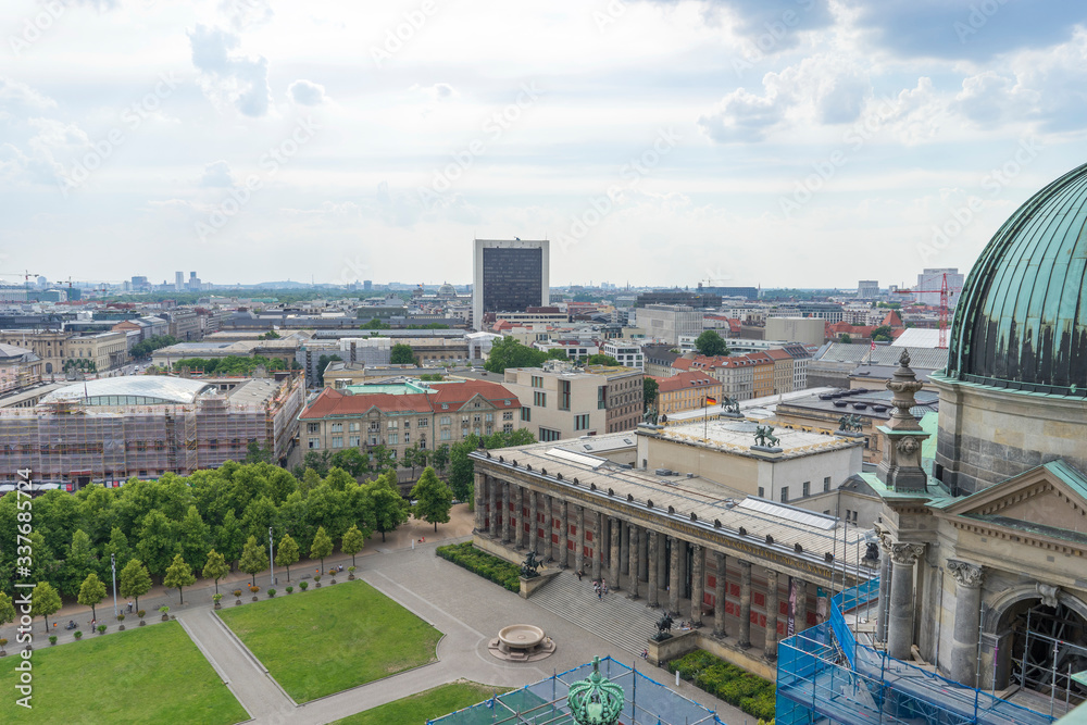 Berlin Cathedral or Berliner Dom on Museum island, view from the roof, Germany