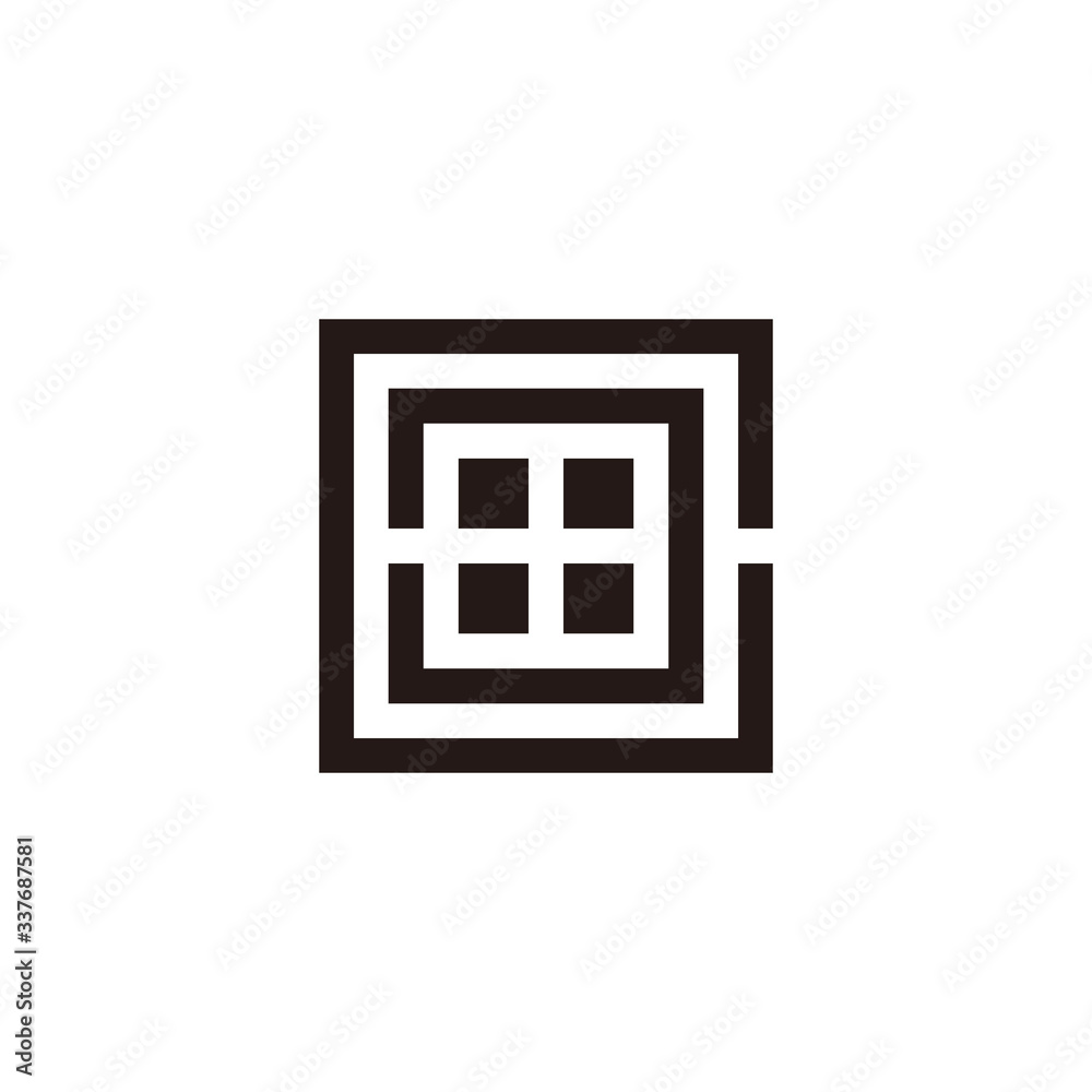 letter cc square geometric clear simple design logo vector letter cc square geometric clear simple design logo vector