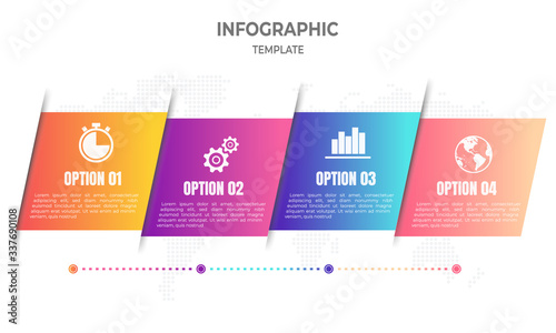 Modern design infographic template