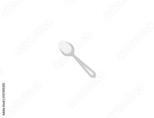 Spoon vector flat icon. Isolated spoon emoji illustration 