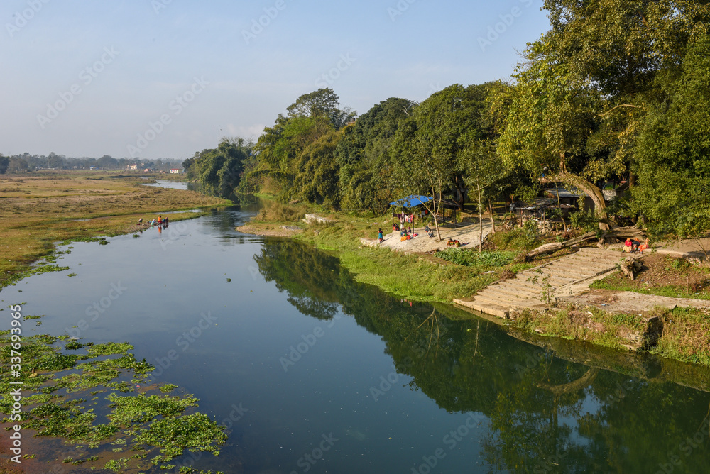 Rapti river of Chitwan national park in Nepal Rapti river of Chitwan national park in Nepal
