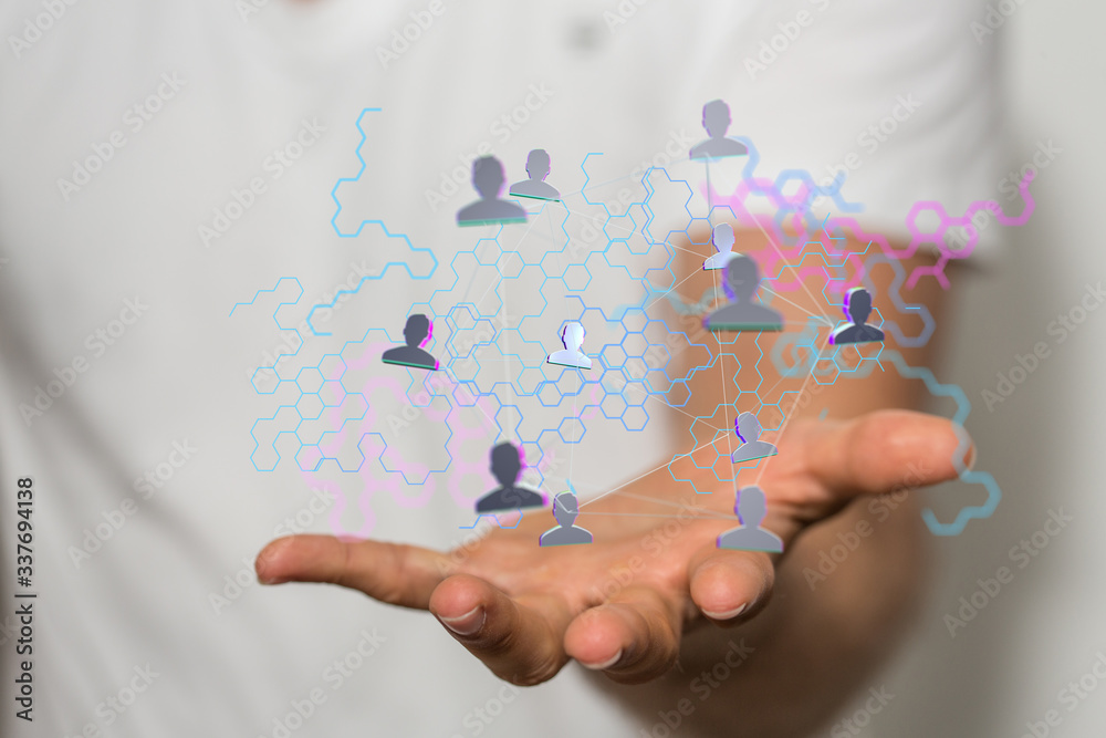 abstract social network scheme, which contains business people abstract social network scheme, which contains business people