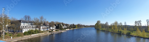 Blick auf die Ruhr von der Mendener Brücke - Mülheim an der Ruhr - Panorama