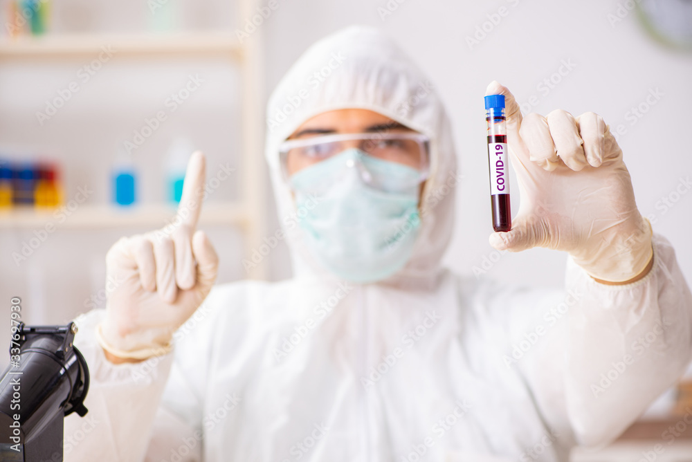Doctor developing covid-19 vaccine in the lab Doctor developing covid-19 vaccine in the lab