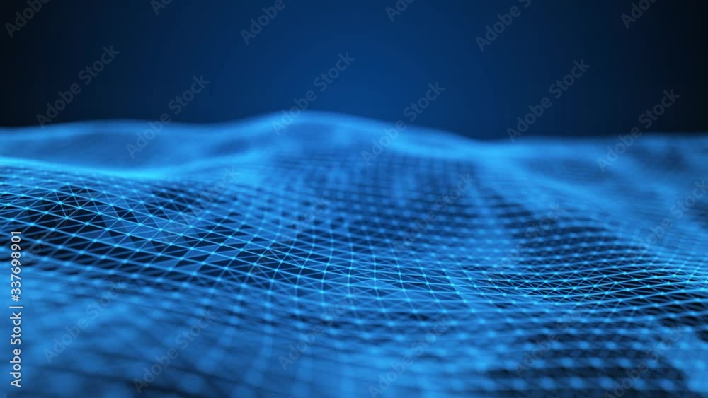 Abstract plexus wave background moving