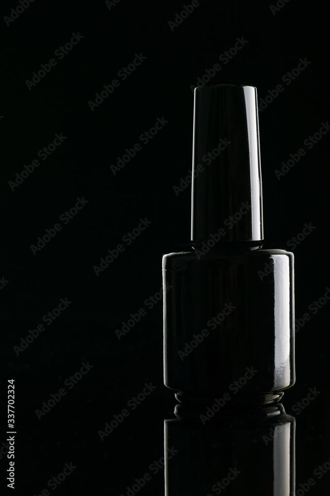 Bottle with black varnish Bottle with black varnish