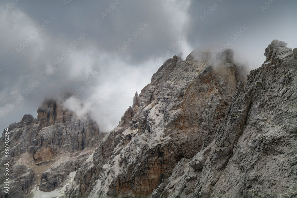 Beautiful mountain panorama in the Italian Dolomites Beautiful mountain panorama in the Italian Dolomites