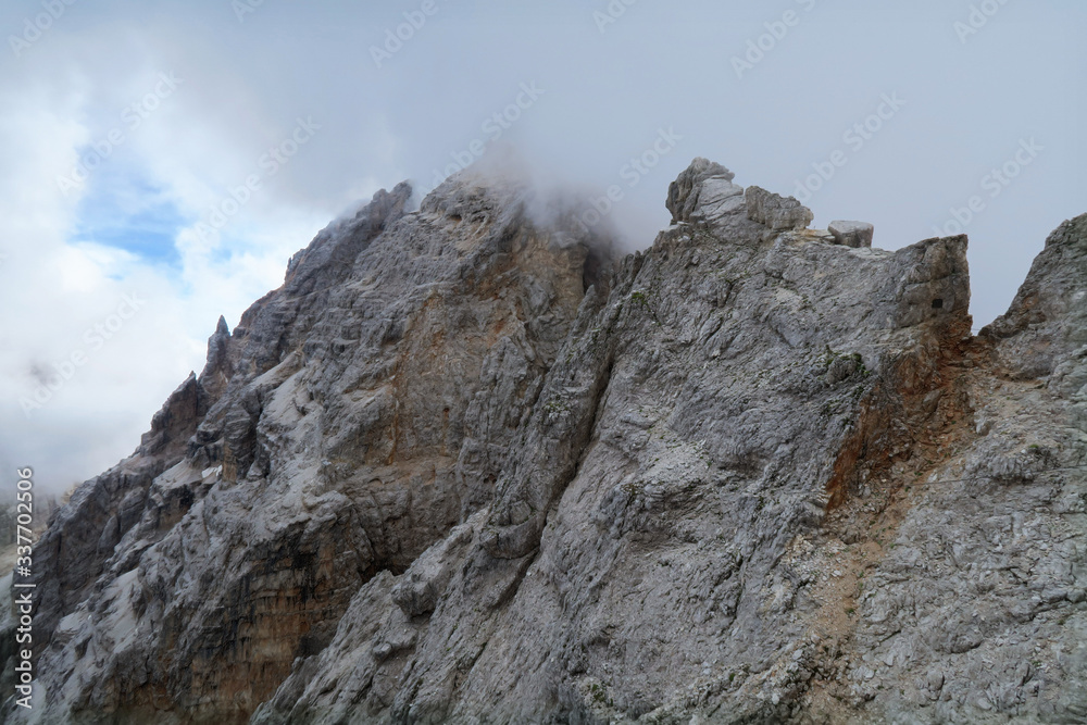 Beautiful mountain panorama in the Italian Dolomites