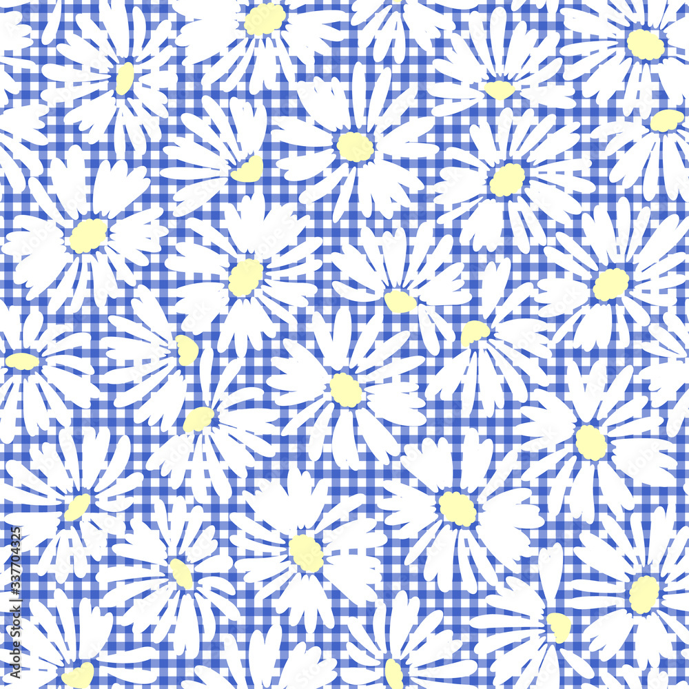 Seamless vector pattern of a beautiful flower, Seamless vector pattern of a beautiful flower,