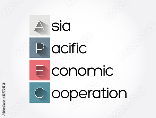 APEC - Asia Pacific Economic Cooperation acronym, concept background