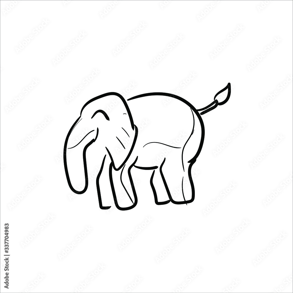 vector illustration of an elephant vector illustration of an elephant