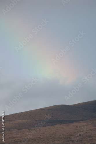 Rainbow. La Oliva. Fuerteventura. Canary Islands. Spain.