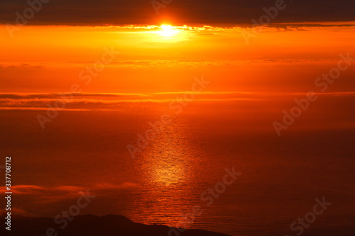 sunrise over the sea