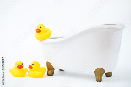 rubber duck in bath