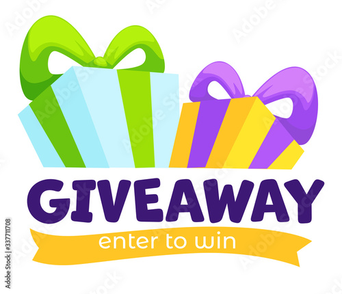 Giveaway enter to win, banner for social media