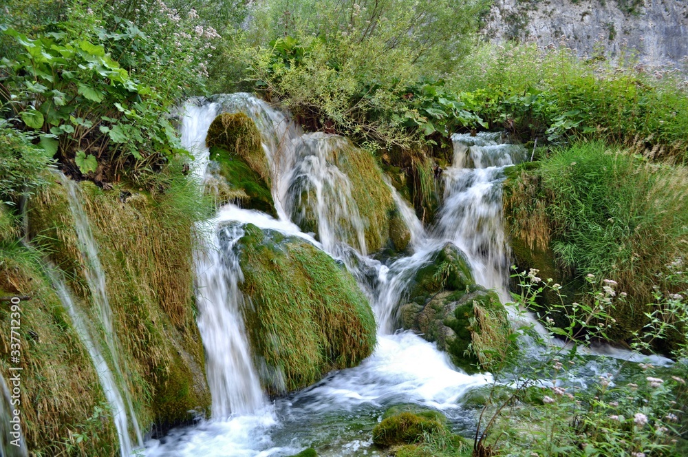 Fototapeta premium the plitvice nature park withon the many lakes