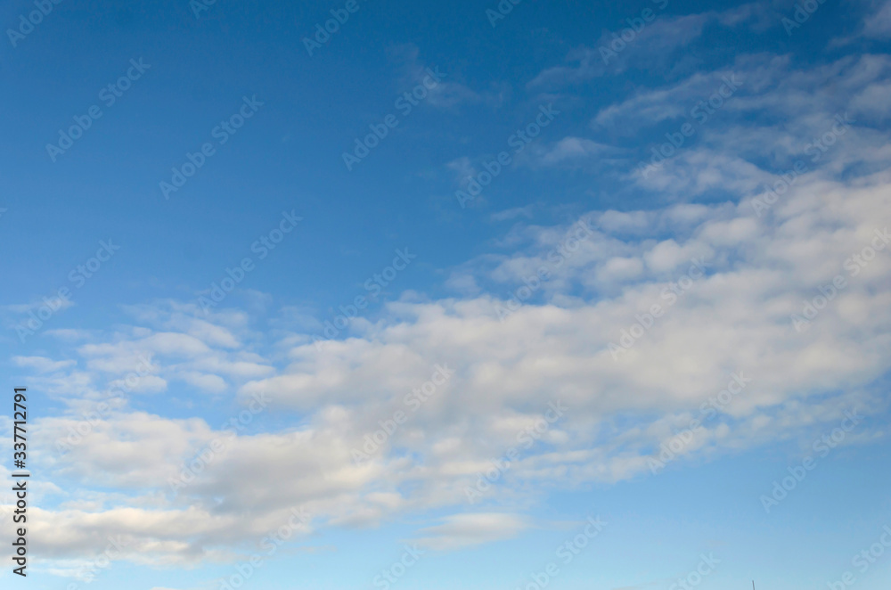 Blue sky with white clouds