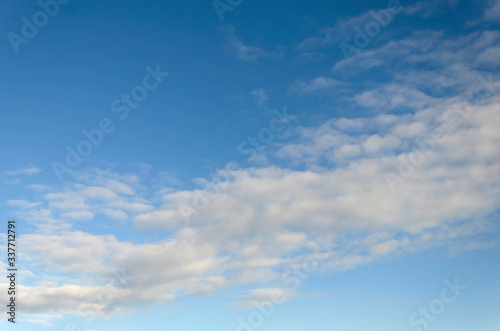 Blue sky with white clouds