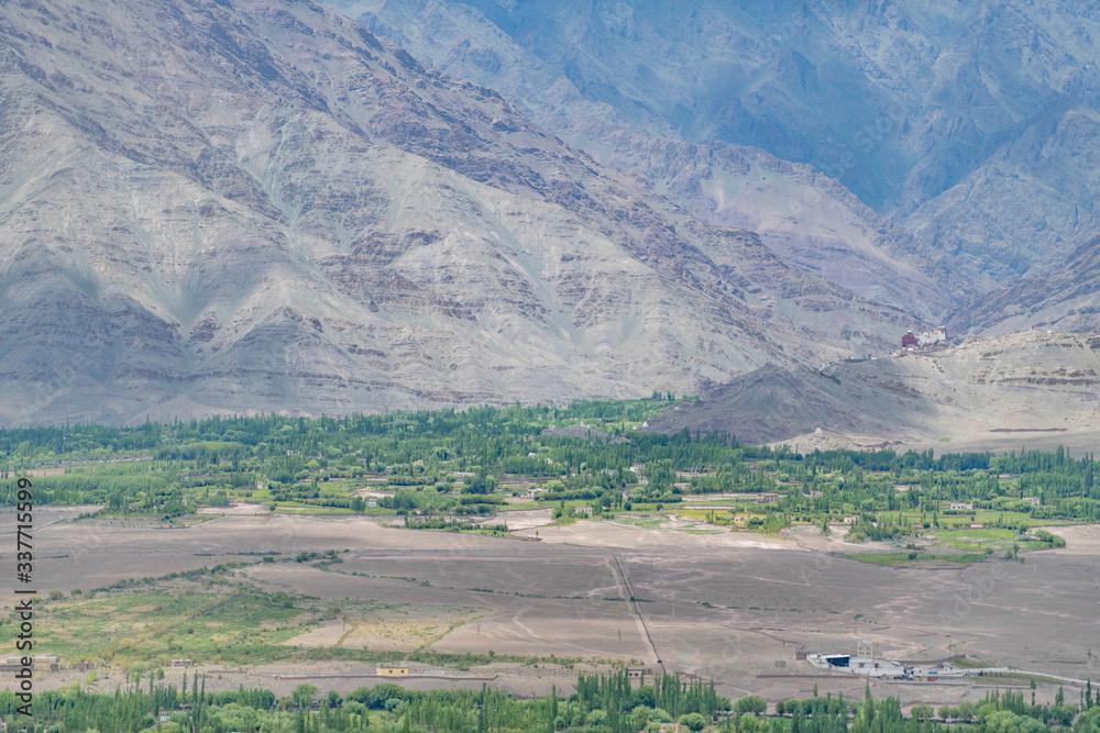 Naklejka premium Leh,ladakh,Jammu And Kashmir India-17-04-2019:Photos taken in Leh,Ladakh region,India.