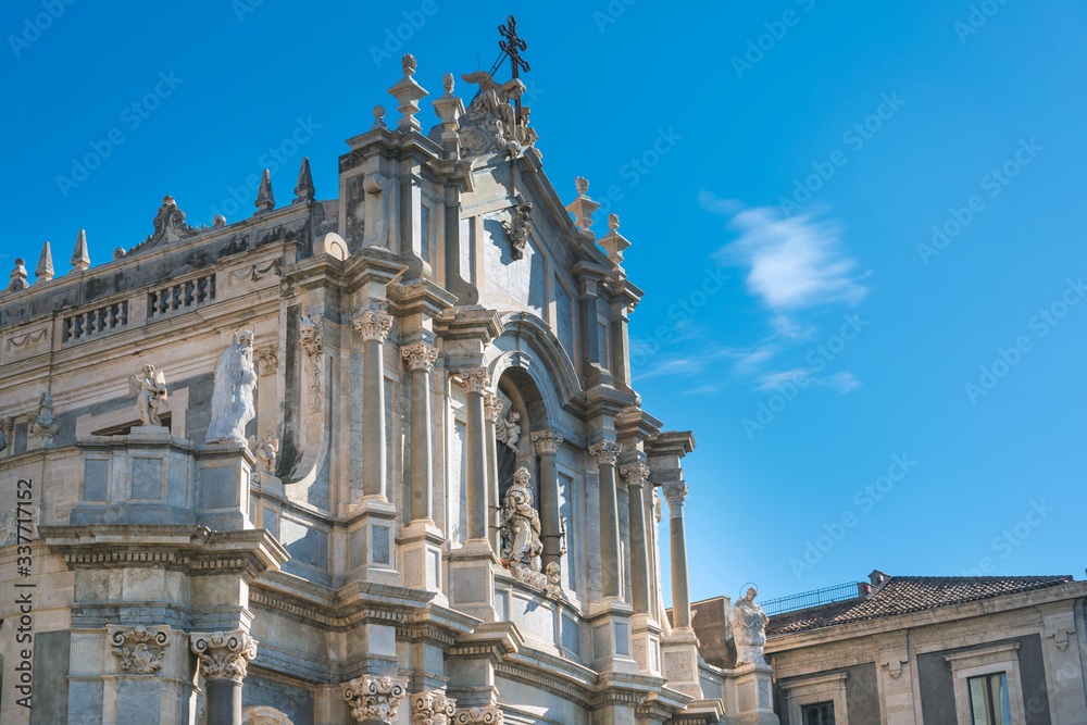 Traditional Cathedral building in Catania, Italy