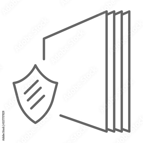 Glass or wall with layers, layered sheets and shield