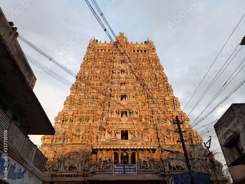 Meenakshi temple in Madurai, India photo