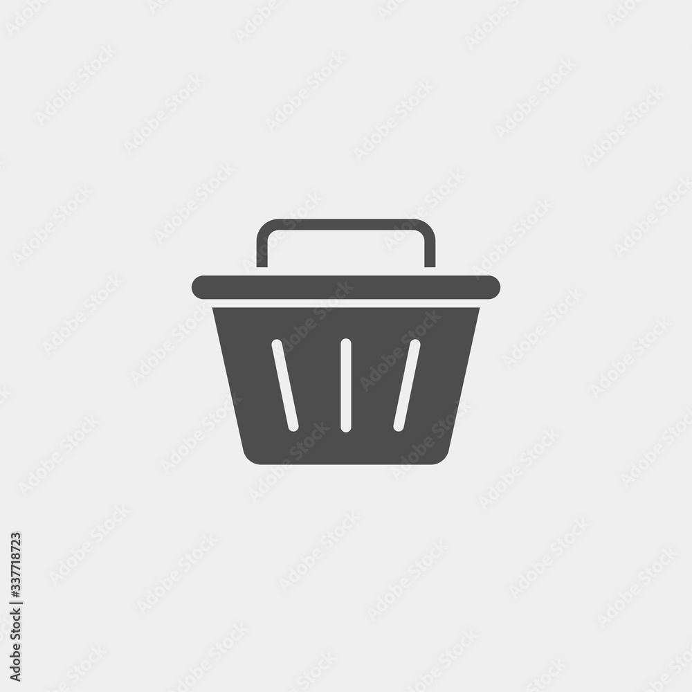 Basket flat vector icon. Buy flat vector icon. Market flat vector icon Basket flat vector icon. Buy flat vector icon. Market flat vector icon