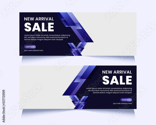 Sale banner facebook cover abstract template
