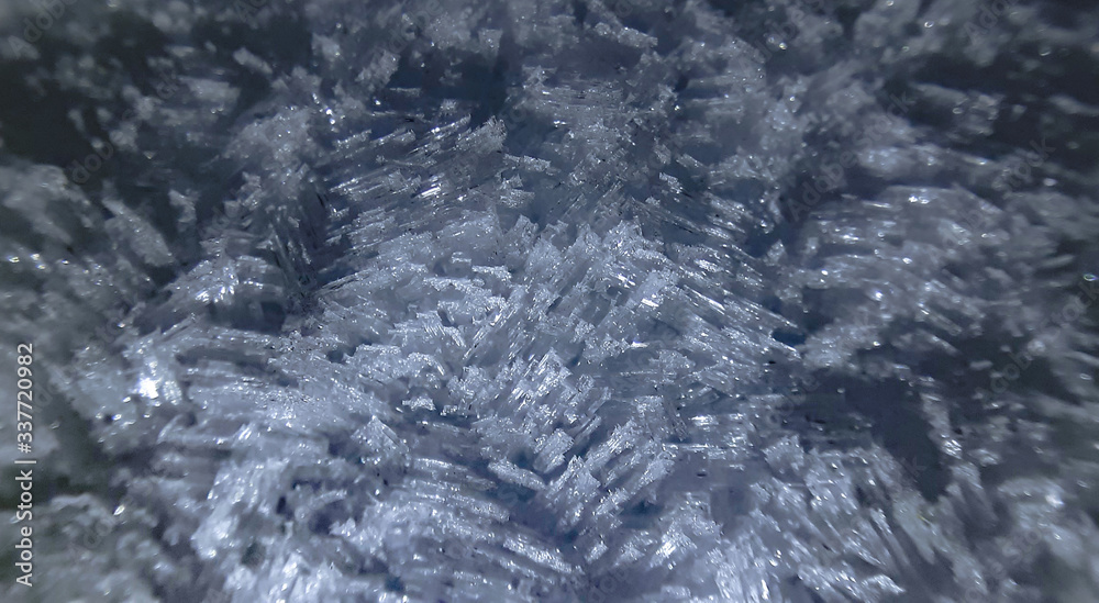 Fototapeta premium water crystal inside fridge close up 