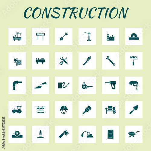 Very Useful Editable Construction Icon Set. © bharatmanoj