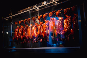Fototapete Peking Knusprige Ente im chinesischen Restaurant  © chokniti