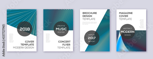 Modern brochure design template set. Red abstract 