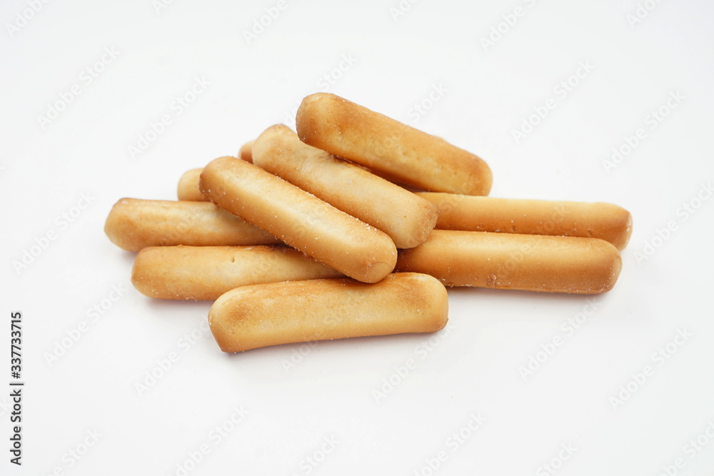 Bread sticks isolated on a light background. Homemade food. Healthy diet Bread sticks isolated on a light background. Homemade food. Healthy diet
